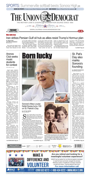 Cover of The Union Democrat