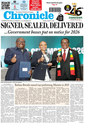 Cover of Chronicle (Zimbabwe)