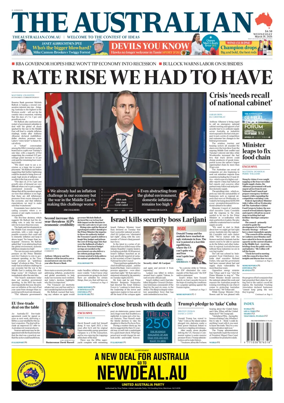 Cover of The Australian