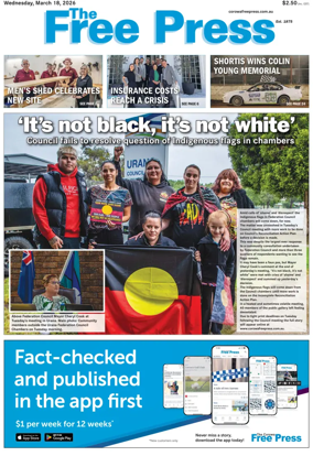 Cover of The Free Press (Corowa)