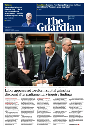 Cover of The Guardian Australia