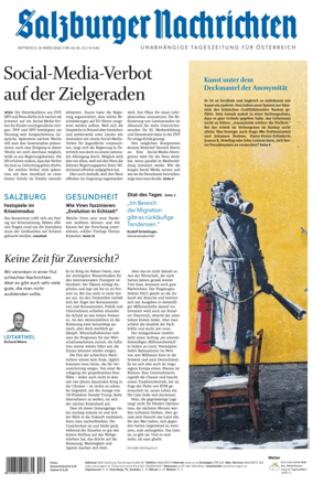 Cover of Salzburger Nachrichten