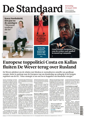 Cover of De Standaard