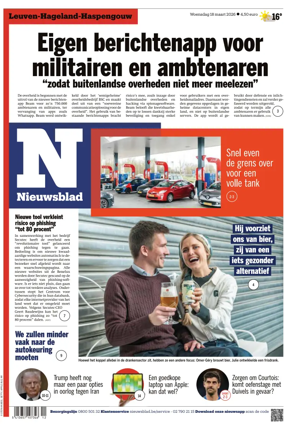 Cover of Het Nieuwsblad