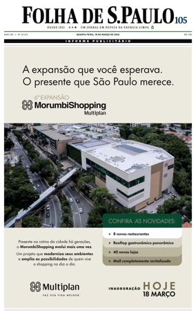 Cover of Folha de S.Paulo