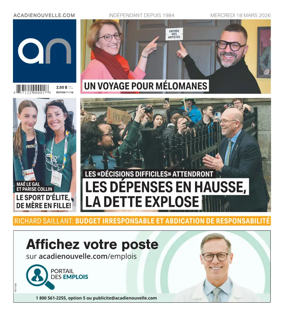 Cover of Acadie Nouvelle