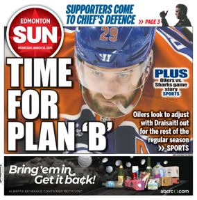 Cover of Edmonton Sun