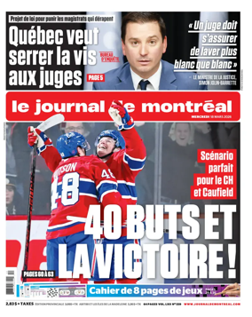 Cover of Le Journal de Montreal
