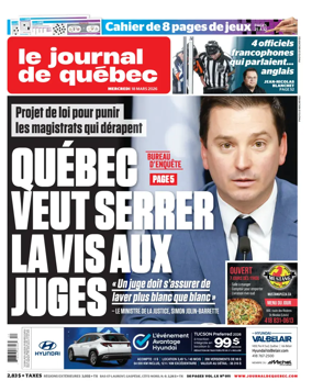 Cover of Le Journal de Quebec