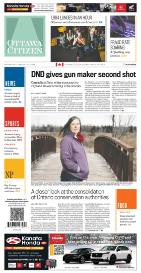 Cover of Ottawa Citizen