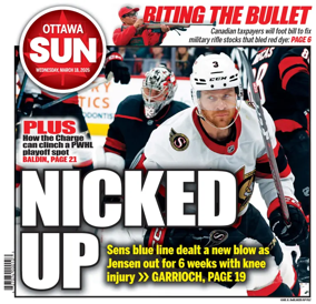Cover of Ottawa Sun