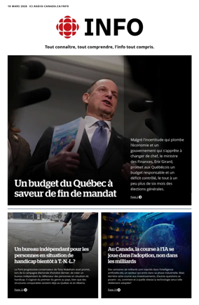 Cover of Radio-Canada Info