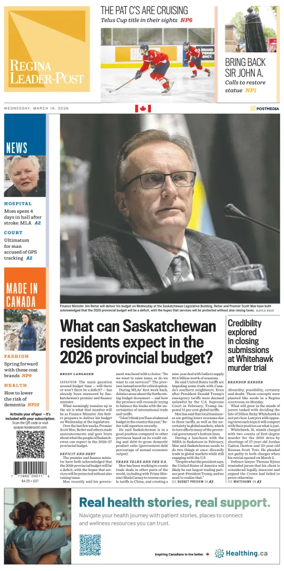 Cover of Regina Leader-Post