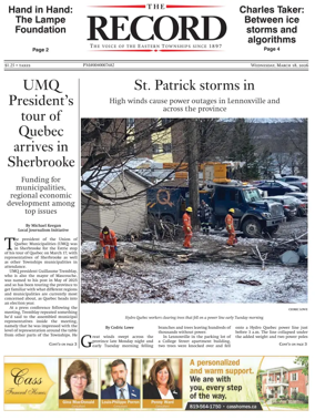 Cover of Sherbrooke Record