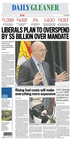 Cover of The Daily Gleaner