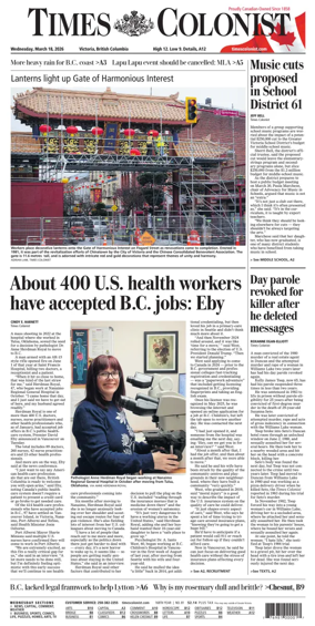 Cover of Times Colonist