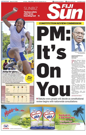 Cover of Fiji Sun