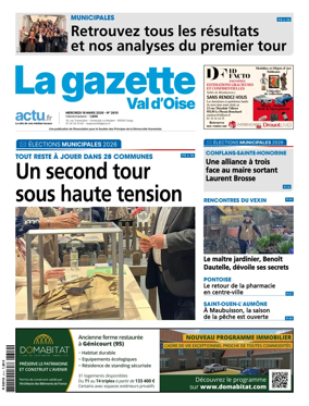 Cover of La Gazette Val d'Oise