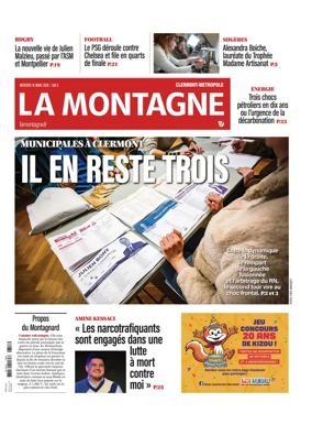 Cover of La Montagne (Clermont-Metropole)