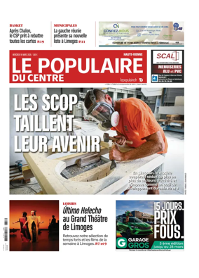 Cover of Le Populaire du Centre (Haute-Vienne)