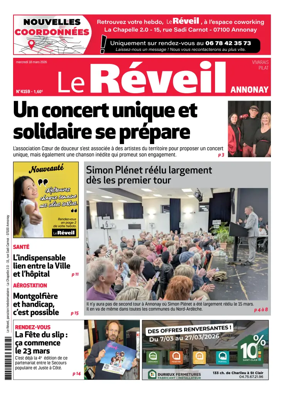 Cover of Le Reveil du Vivarais – edition Annonay