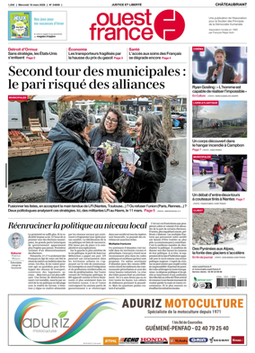 Cover of Ouest France (Chateaubriant)
