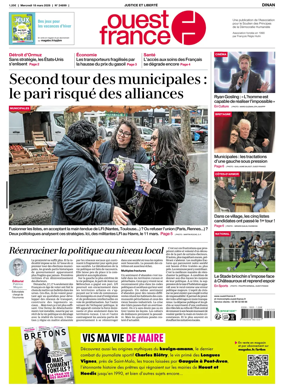 Cover of Ouest France (Dinan)