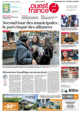 Cover of Ouest France (La Roche-sur-Yon - Fontenay-le-Comte)