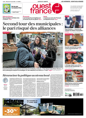 Cover of Ouest France (Les Herbiers / Montaigu)