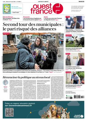 Cover of Ouest France (Manche)