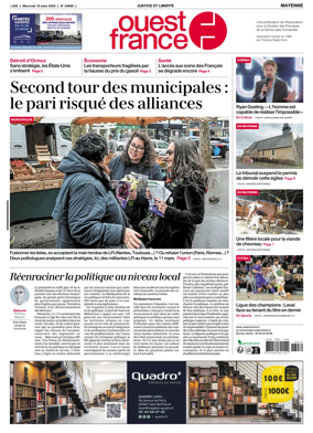 Cover of Ouest France (Mayenne)