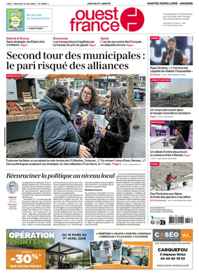 Cover of Ouest France (Nantes Nord-Loire - Ancenis)