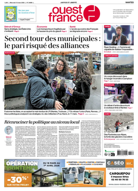 Cover of Ouest France (Nantes)