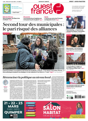 Cover of Ouest France (Nord-Finistere)