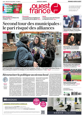 Cover of Ouest-France (Rennes Nord-Ouest)