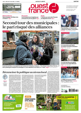Cover of Ouest France (Sarthe)