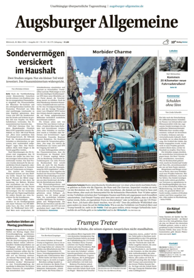 Cover of Augsburger Allgemeine (Ausgabe Stadt)