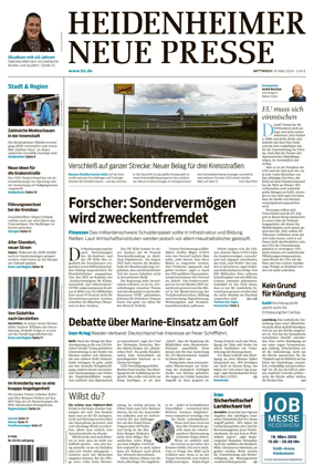 Cover of Heidenheimer Neue Presse