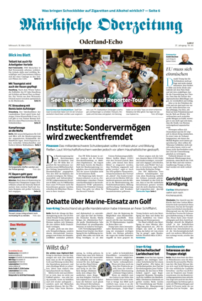 Cover of Markische Oderzeitung Oderland-Echo