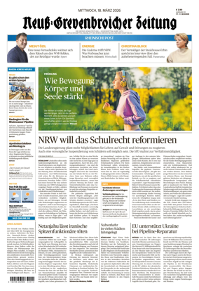 Cover of Neuss-Grevenbroicher Zeitung Neuss