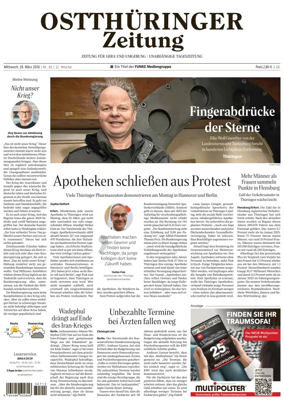 Cover of Ostthuringer Zeitung (Gera)
