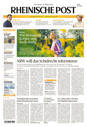 Cover of Rheinische Post - Monchengladbach and Korschenbroich