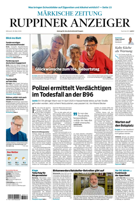 Cover of Ruppiner Anzeiger