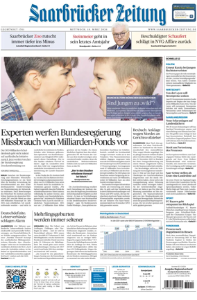Cover of Saarbruecker Zeitung