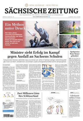 Cover of Sachsische Zeitung (Freital Dippoldiswalde & Osterzgebirge)