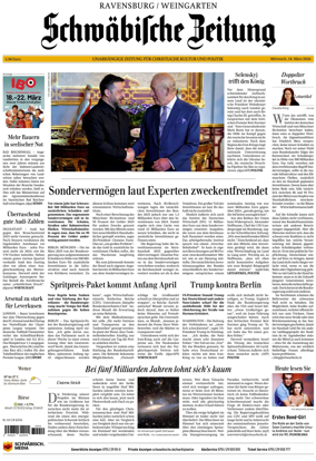 Cover of Schwabische Zeitung (Ravensburg / Weingarten)