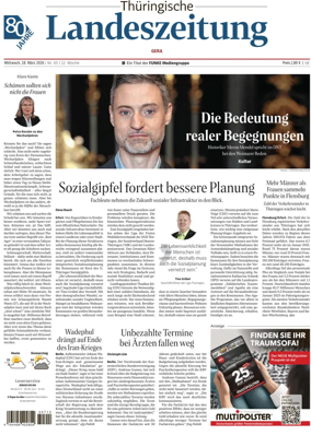 Cover of Thuringische Landeszeitung (Gera)