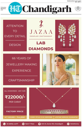 Cover of Hindustan Times (Chandigarh) - Live