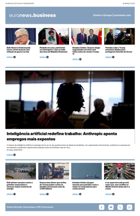 Cover of Euronews Business (Portuguese)