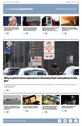 Cover of Euronews Business